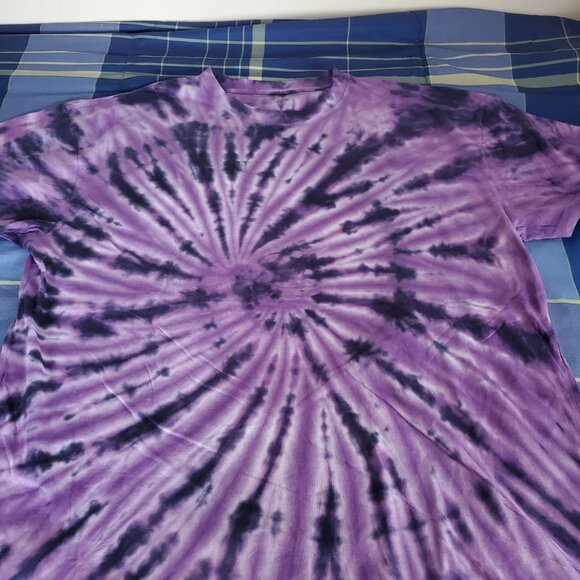 Brisco Brands Purple Swirl Tie Dye Shirt - Picture 5 of 6